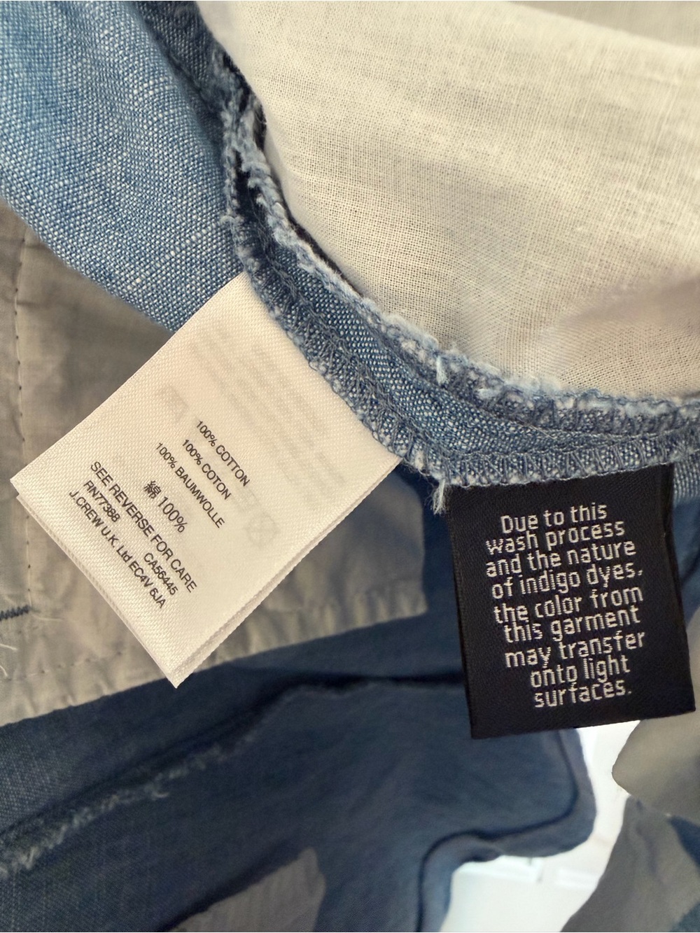 J. Crew Chambray Scallop-Hem Shorts in Light Blue size 10, 3” inseam - Picture 7 of 7